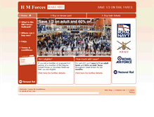 Tablet Screenshot of hmforces-railcard.co.uk